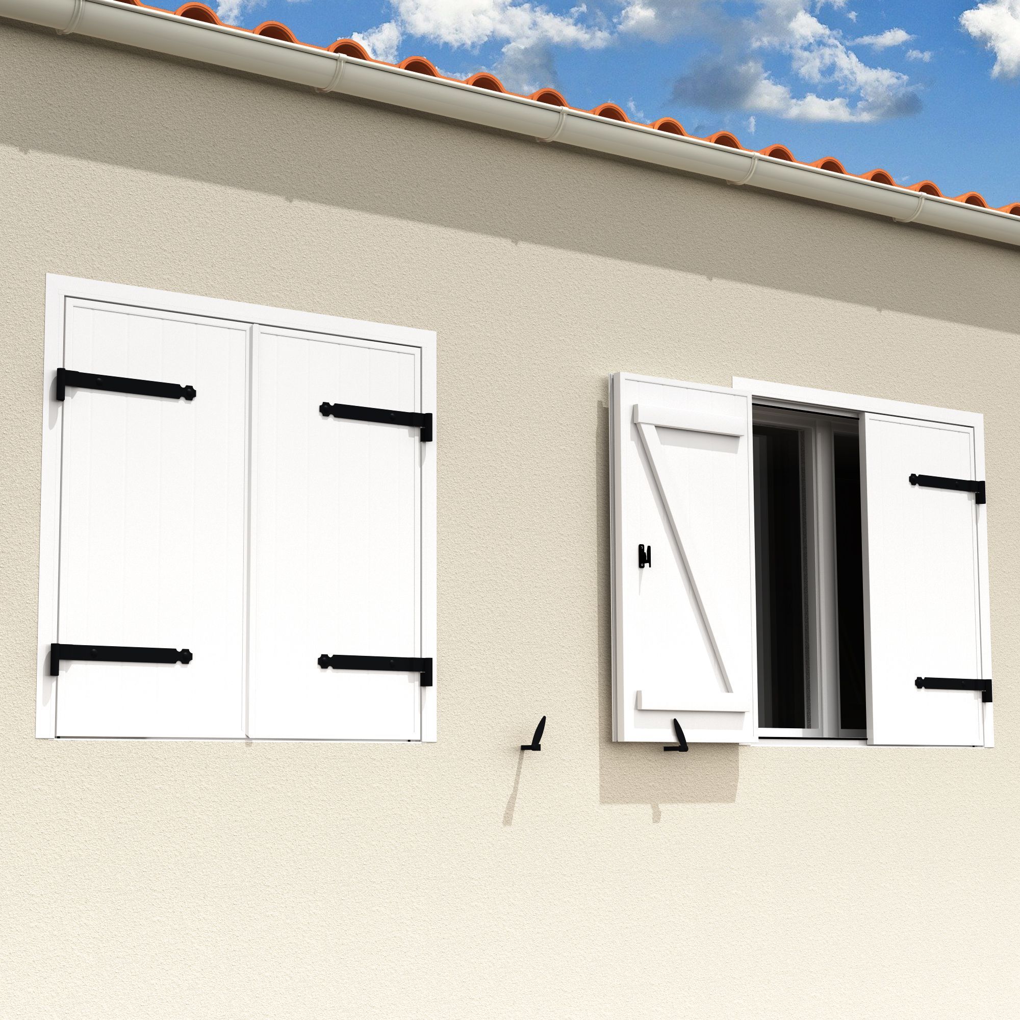 Volet battant deux vantaux aluminium